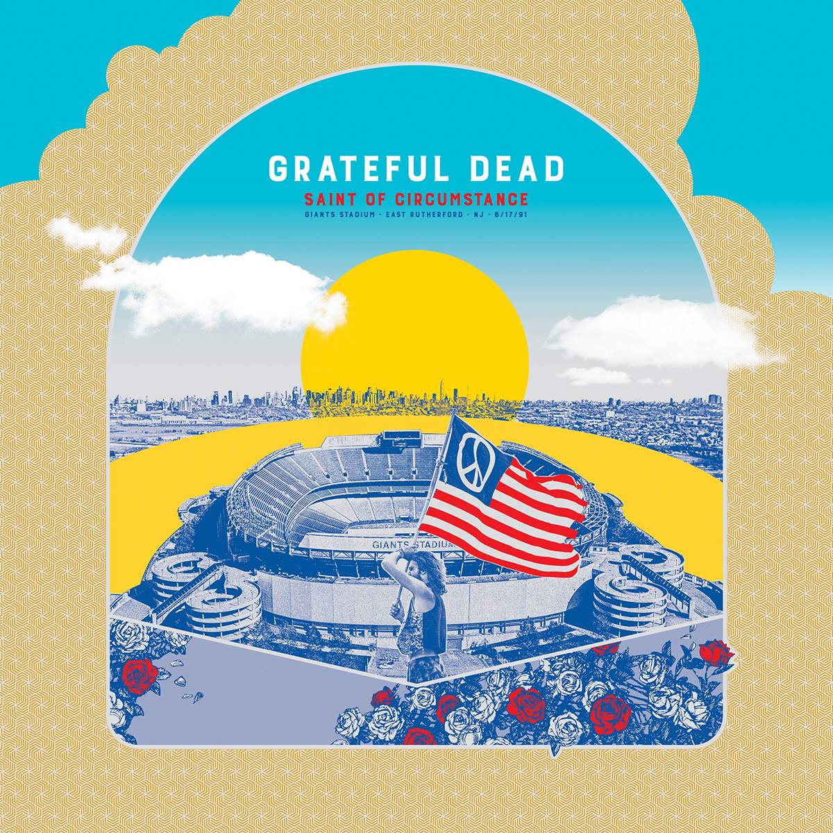 Saint Of Circumstance: Giants Stadium, East Rutherford, Nj 6/17/91 (Live) - The Grateful Dead - Poster | Canvas Wall Art Print