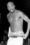 Old Black And White Photo Tupac Shakur New - Poster | Canvas Wall Art Print