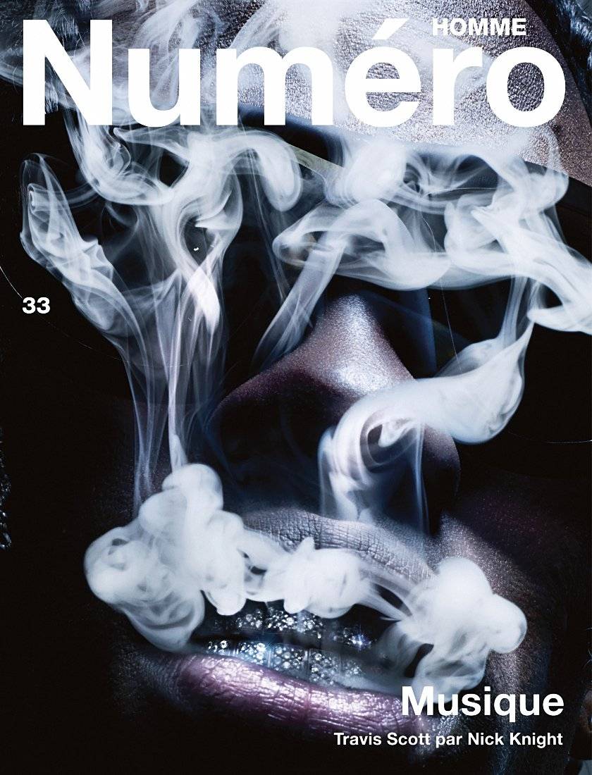 Travis Scott Numero Homme 33 - Poster | Canvas Wall Art Print