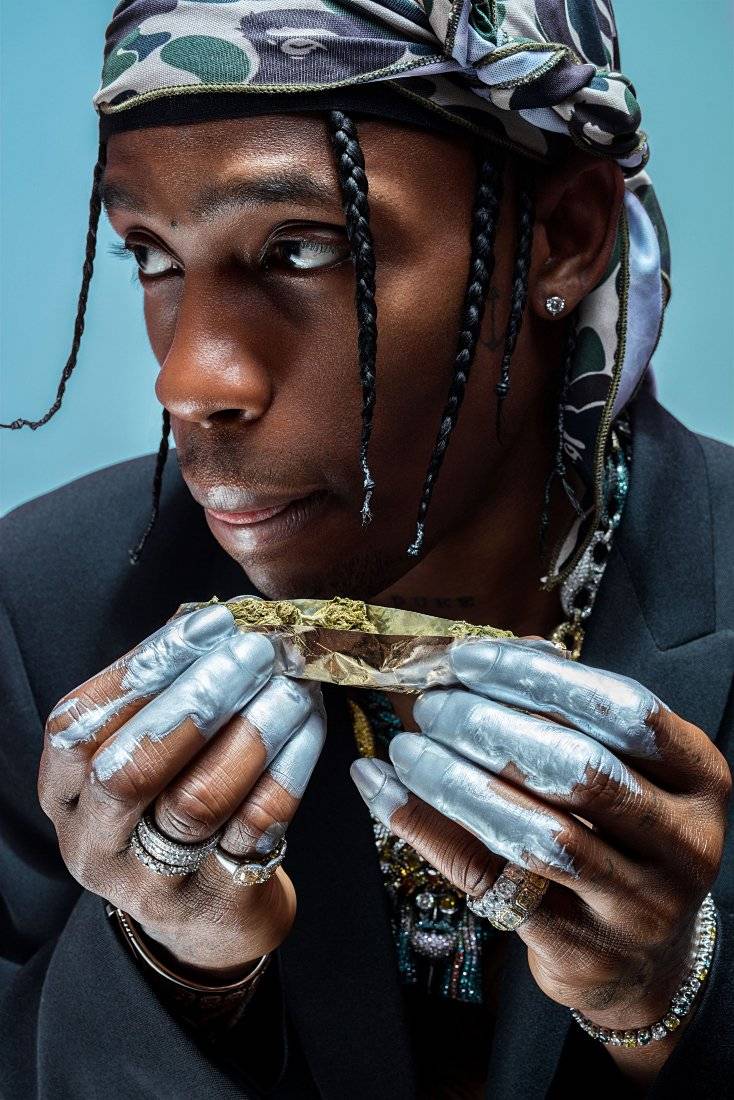 Travis Scott Smike Cigar - Poster | Canvas Wall Art Print