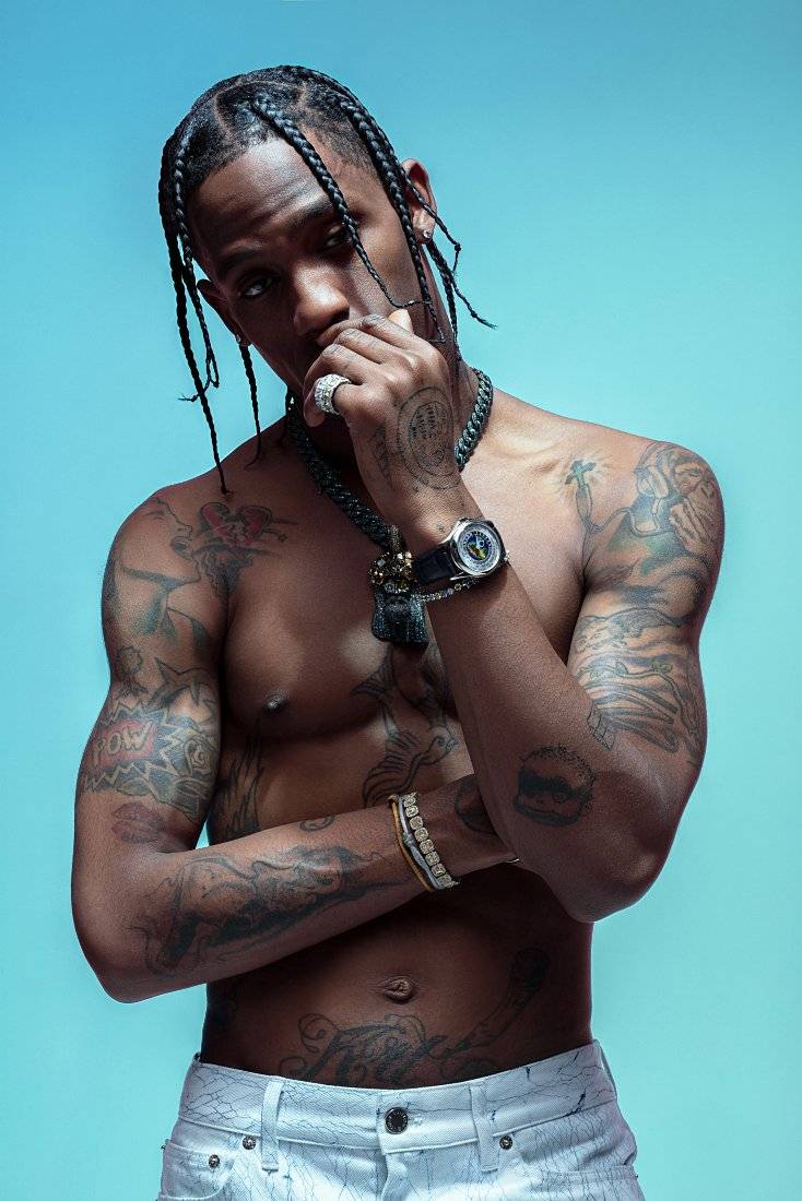 Travis Scott Body And Tattoo - Poster | Canvas Wall Art Print