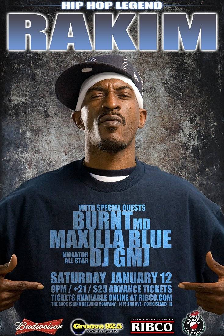 Rakim Hip Hop Legend - Poster | Canvas Wall Art Print