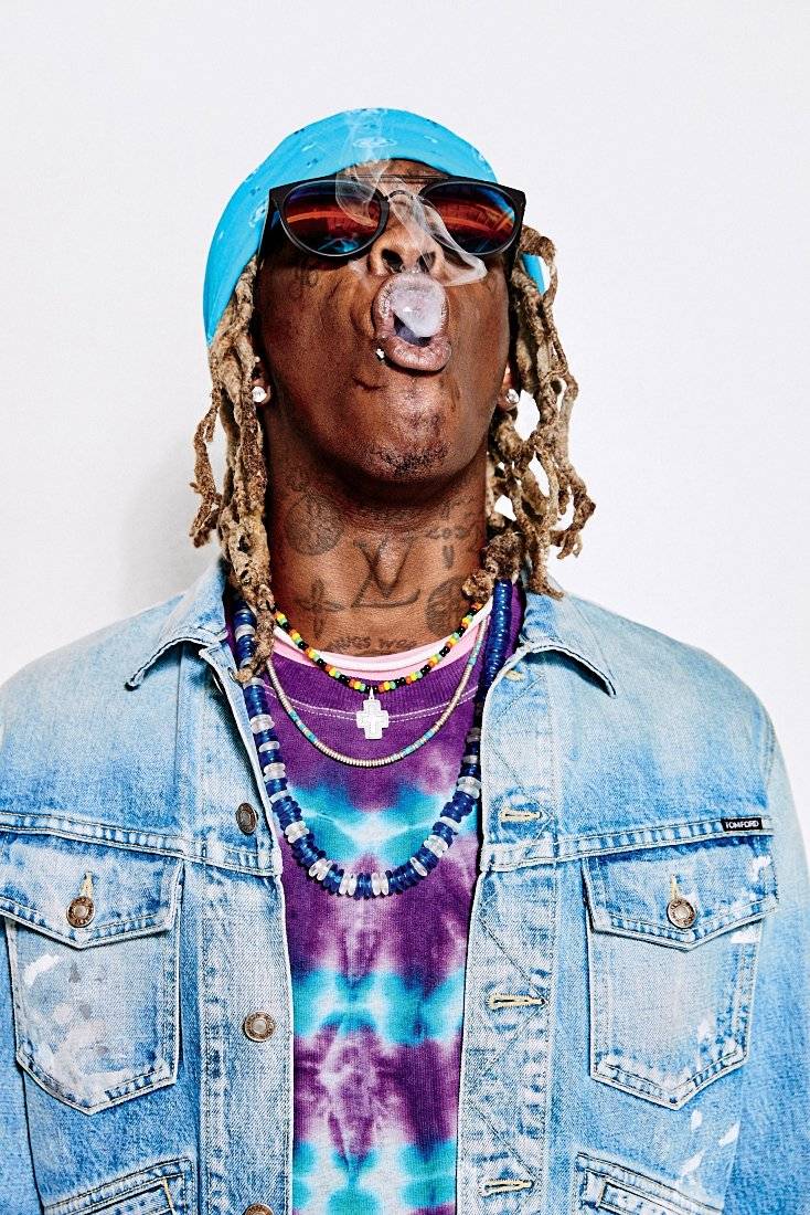 Young Thug Rapper Smoke - Poster | Canvas Wall Art Print