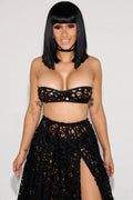 Cardi B In Black Dress - Poster | Canvas Wall Art Print