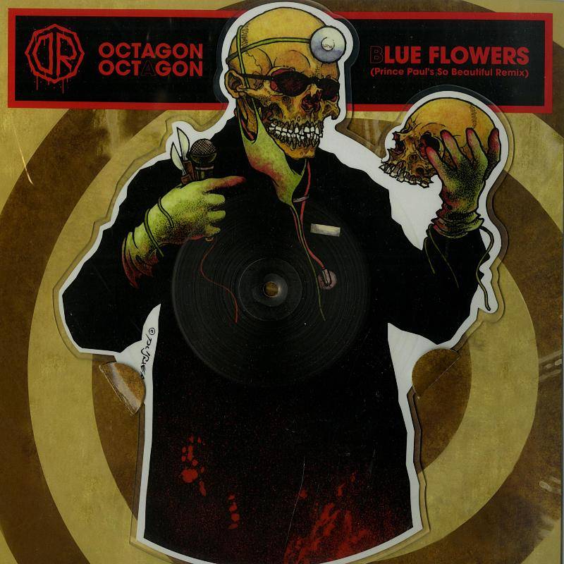 Dr Octagon Blue Flowers - Poster | Canvas Wall Art Print