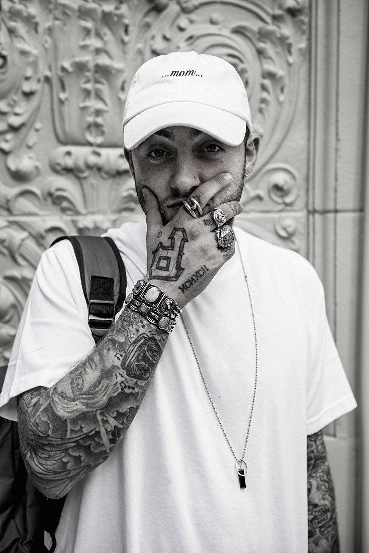 Mac Miller Monochrome Rap - Poster | Canvas Wall Art Print