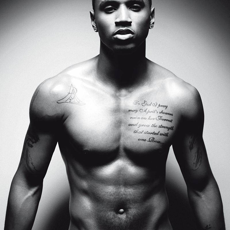 Trey Songz Body Tattoo Rapper - Poster | Canvas Wall Art Print