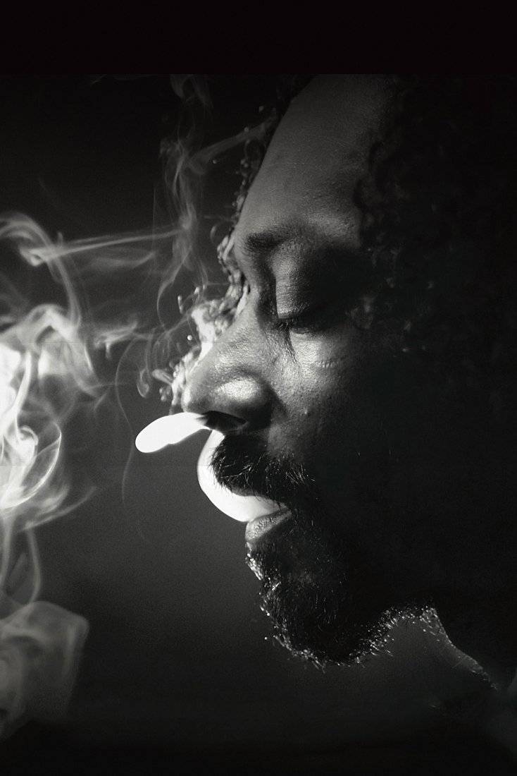 Snoop Dogg Face Smoke - Poster | Canvas Wall Art Print