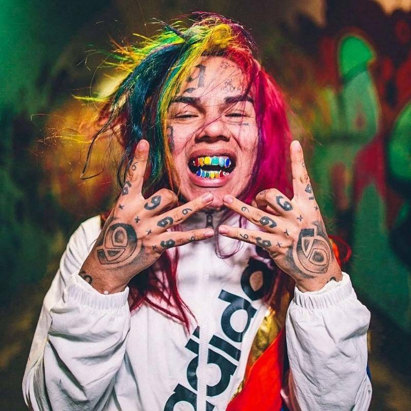 6Ix9Ine Rapper Smile Tattoo - Poster | Canvas Wall Art Print