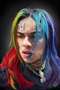 6Ix9Ine Rapper Artwork - Poster | Canvas Wall Art Print