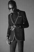 Travis Scott For Saint Laurent Style Bw - Poster | Canvas Wall Art Print
