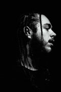 Post Malone Black White Rap - Poster | Canvas Wall Art Print