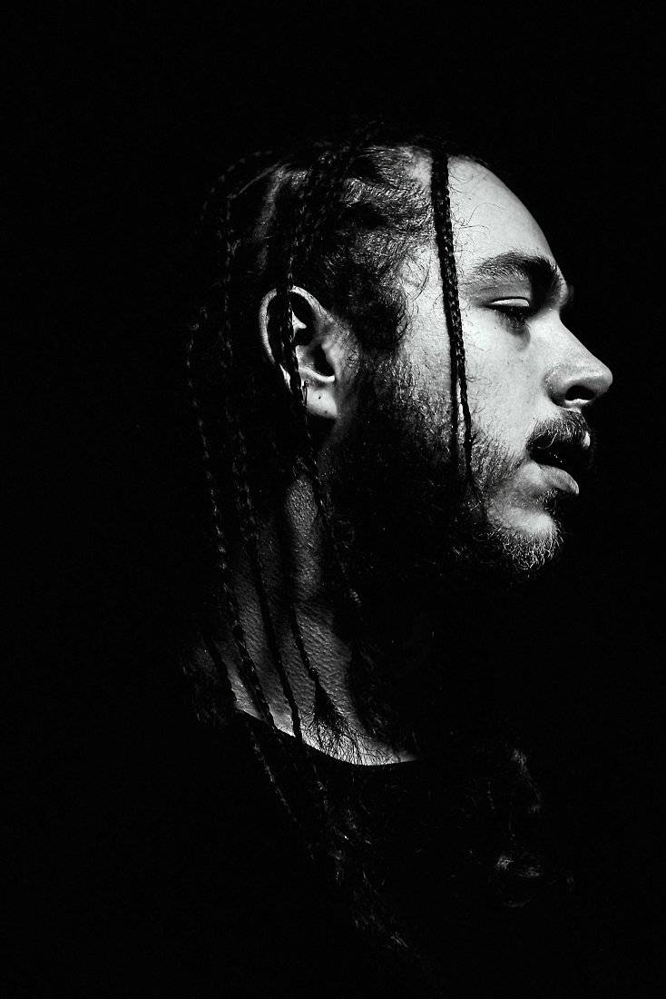 Post Malone Black White Rap - Poster | Canvas Wall Art Print