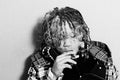 Trippie Redd Smoke Black White - Poster | Canvas Wall Art Print