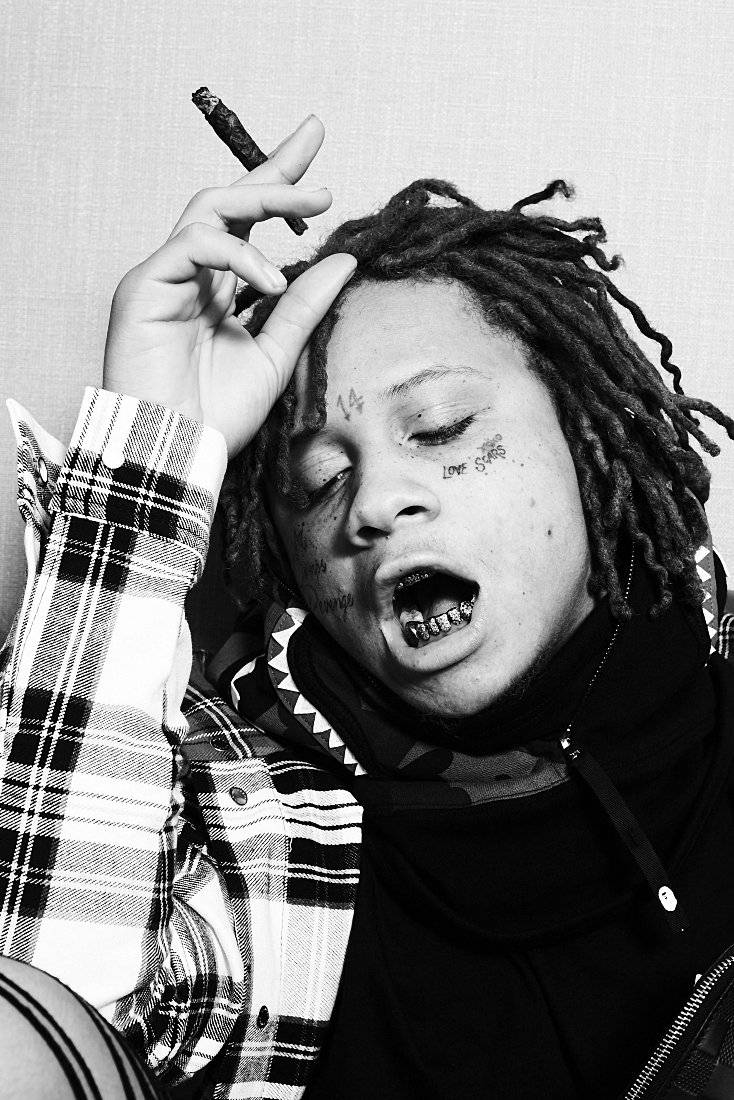 Trippie Redd Smoke Rap Black White - Poster | Canvas Wall Art Print