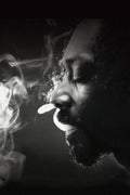 Snoop Dogg Face Smoke Monochrome - Poster | Canvas Wall Art Print