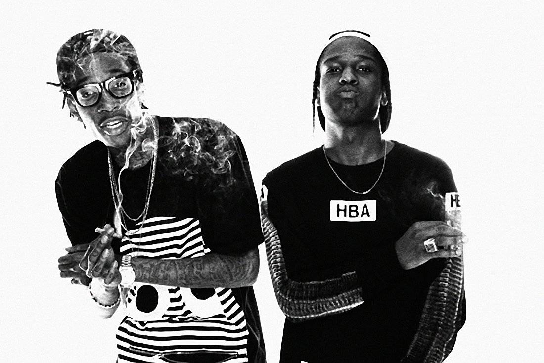 Wiz Khalifa &amp;Amp; Asap Rocky - Poster | Canvas Wall Art Print