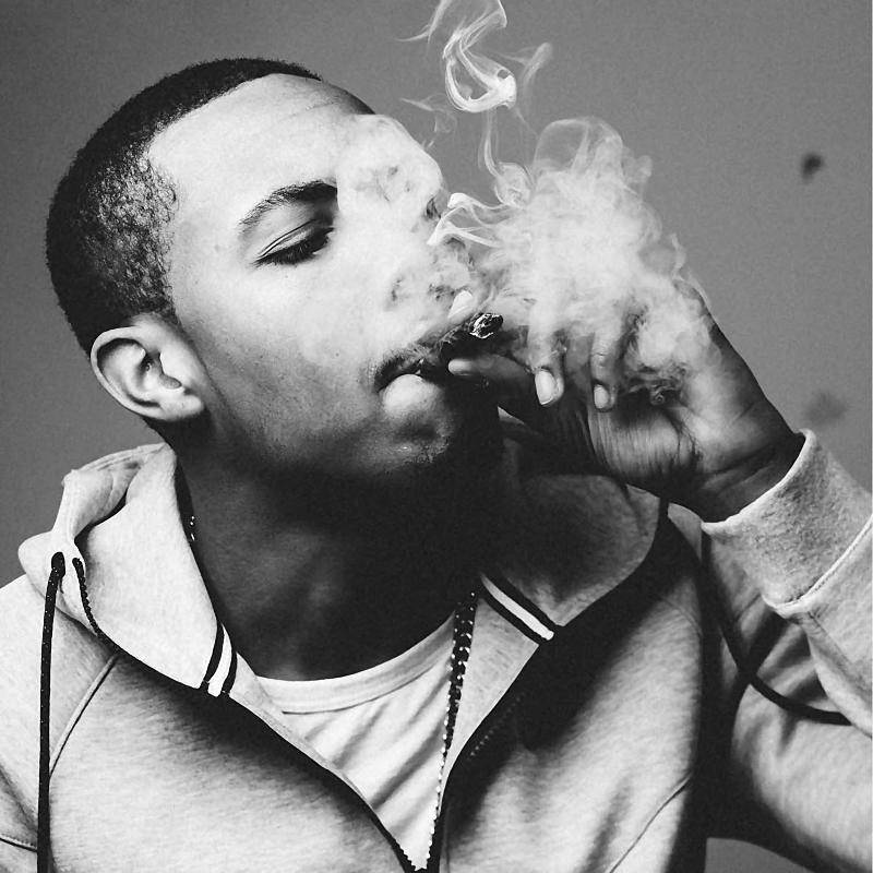 G Herbo Smoke Black White - Poster | Canvas Wall Art Print