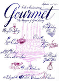 A Calligraphy Illustration Celebrating Sixty - Poster | Canvas Wall Art Print