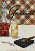 A Cigar In An Ashtray Beside A Drink And Decanter - Poster | Canvas Wall Art Print