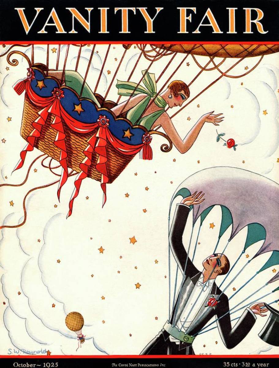 A Couple In Air Balloons - Poster | Canvas Wall Art Print