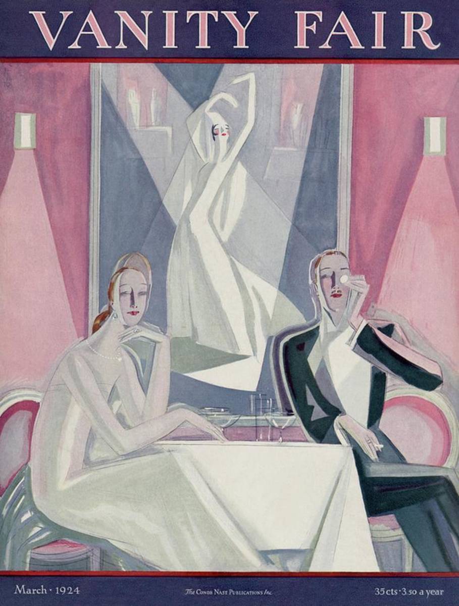A Couple Sitting At A Table - Poster | Canvas Wall Art Print