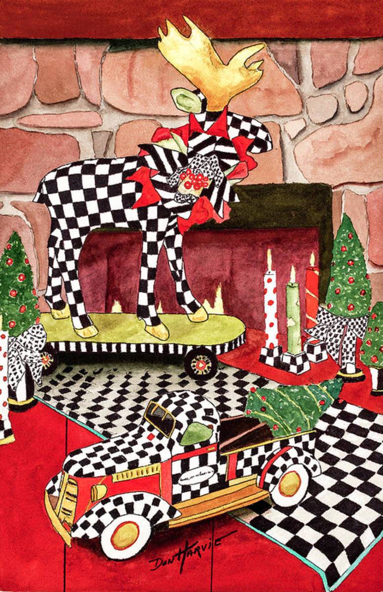 A Courtly Check Christmas - Poster | Canvas Wall Art Print