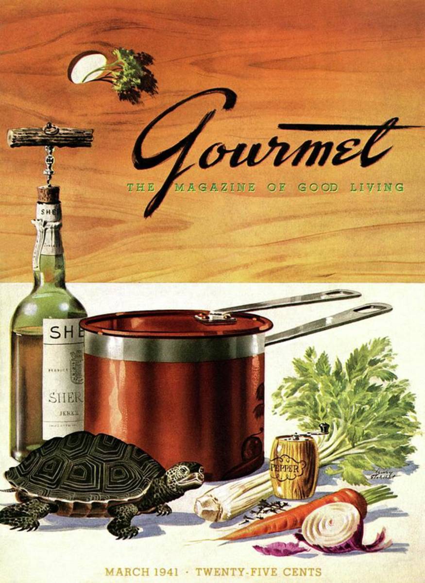 A Gourmet Cover Of Turtle Soup Ingredients - Poster | Canvas Wall Art Print
