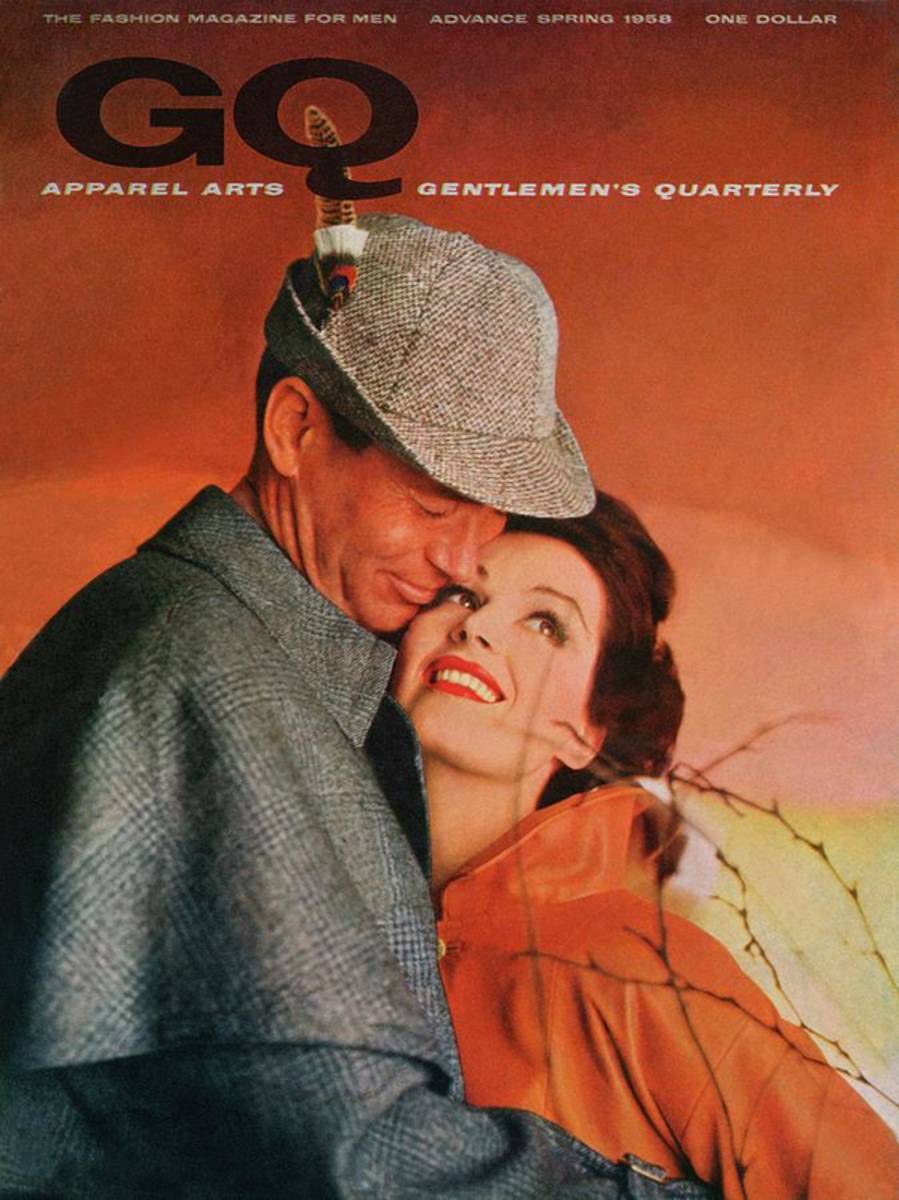 A Gq Cover Of Male And Female Models - Poster | Canvas Wall Art Print