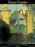 A House And Garden Cover Of A Gate - Poster | Canvas Wall Art Print