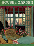 A House And Garden Cover Of A Wicker Chair - Poster | Canvas Wall Art Print