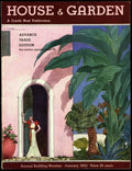 A House And Garden Cover Of A Woman In A Doorway - Poster | Canvas Wall Art Print