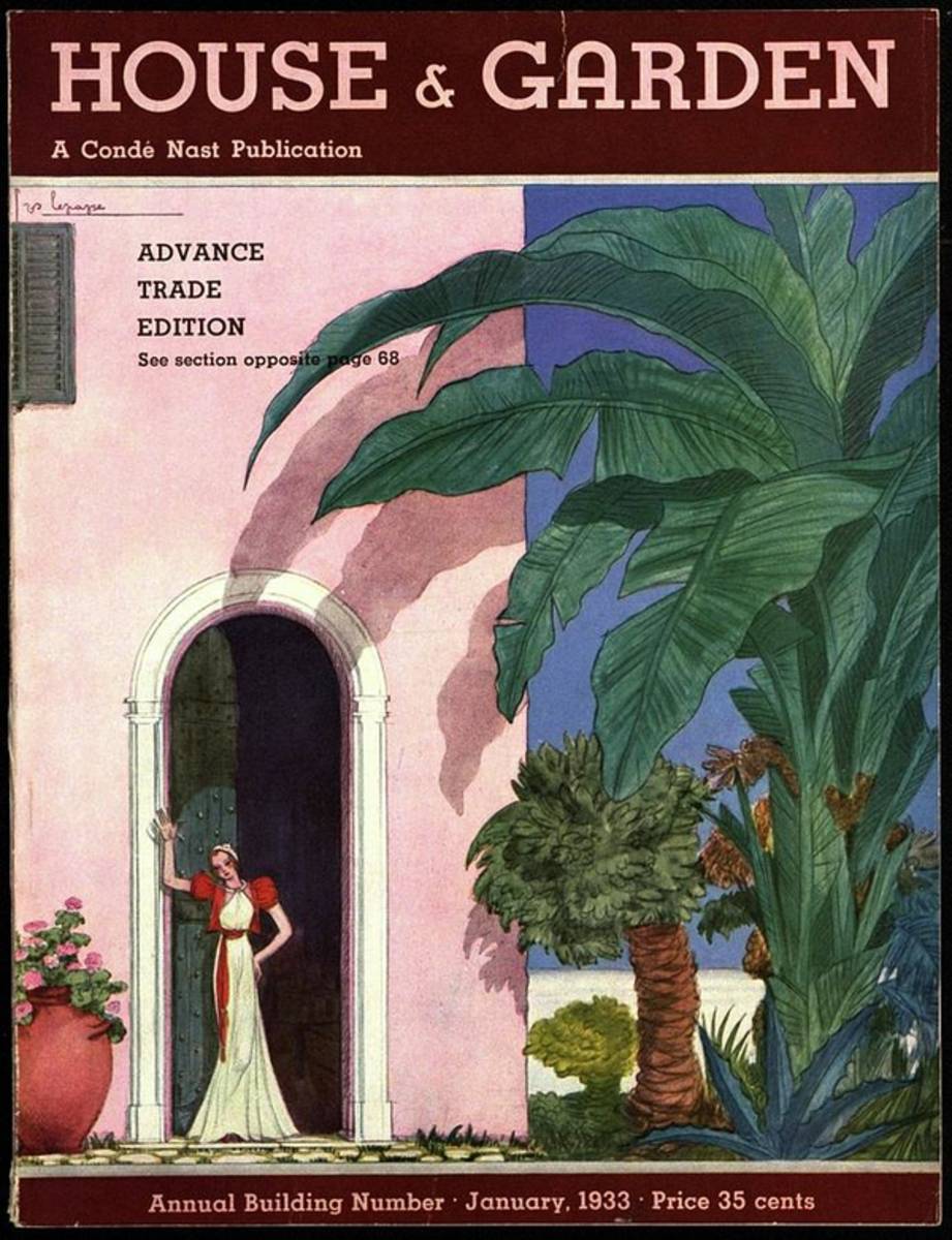 A House And Garden Cover Of A Woman In A Doorway - Poster | Canvas Wall Art Print