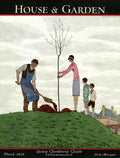 A House And Garden Cover Of People Planting - Poster | Canvas Wall Art Print