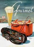 A Lobster And A Lobster Pot With Beer - Poster | Canvas Wall Art Print