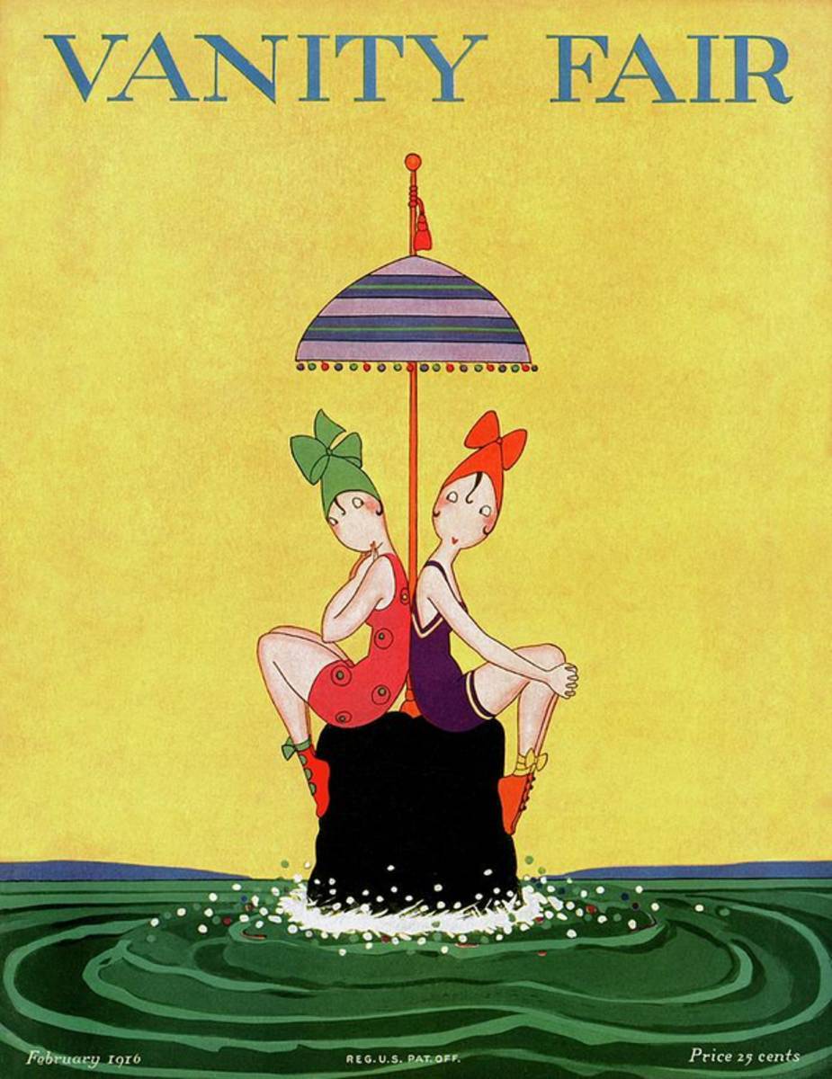 A Magazine Cover For Vanity Fair Of Two Women - Poster | Canvas Wall Art Print