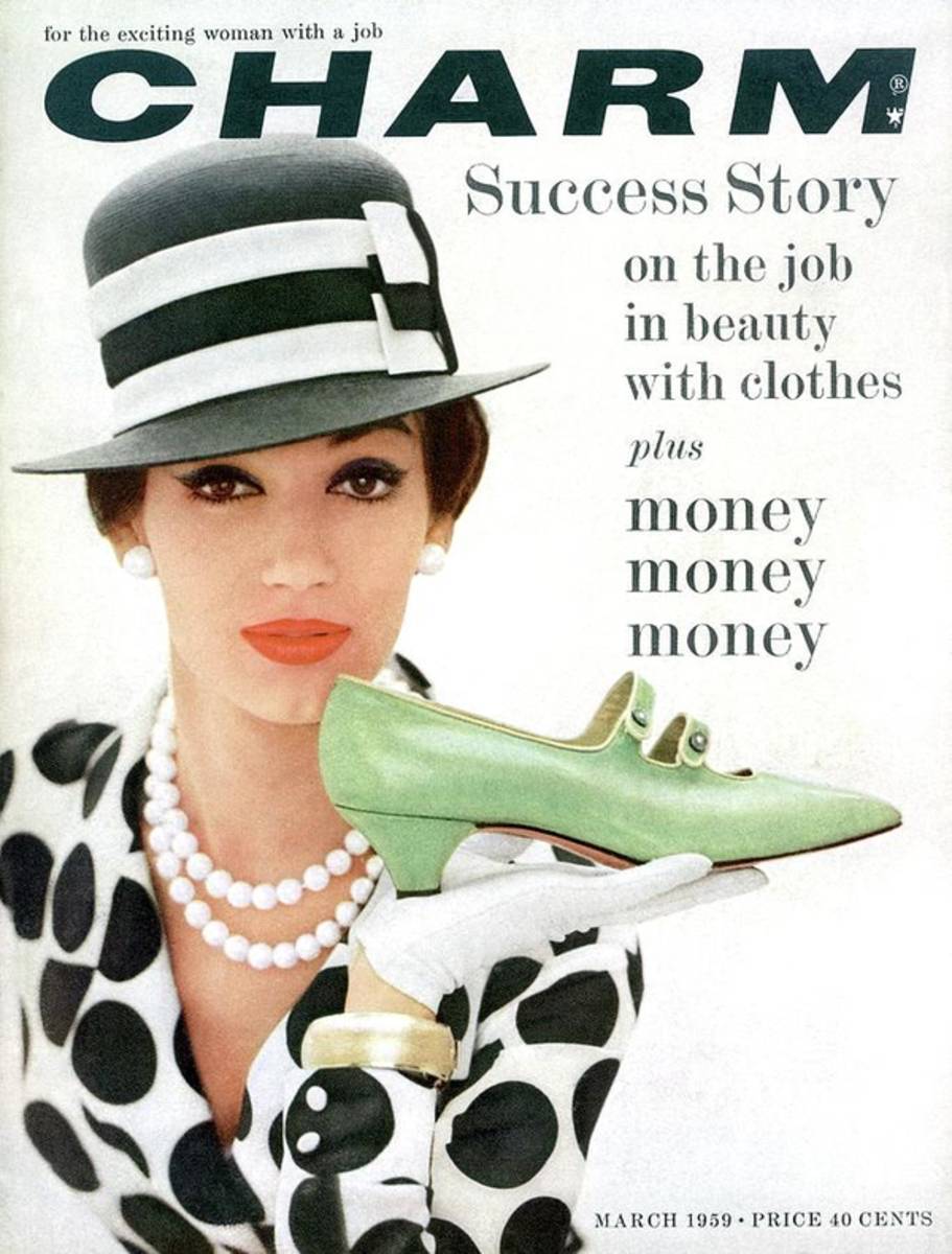 A Model With A Margaret Jerrold Kidskin Shoe - Poster | Canvas Wall Art Print