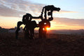 A Sunrise The Iron Horse Art - Poster | Canvas Wall Art Print
