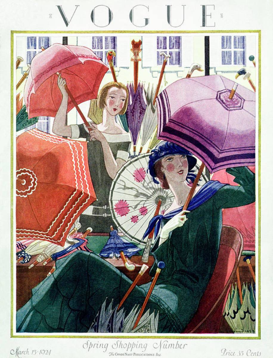A Vintage Vogue Magazine Cover From 1924 - Poster | Canvas Wall Art Print