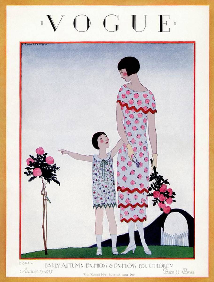 A Vintage Vogue Magazine Cover Of A Child - Poster | Canvas Wall Art Print