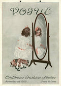A Vintage Vogue Magazine Cover Of A Girl Smiling - Poster | Canvas Wall Art Print