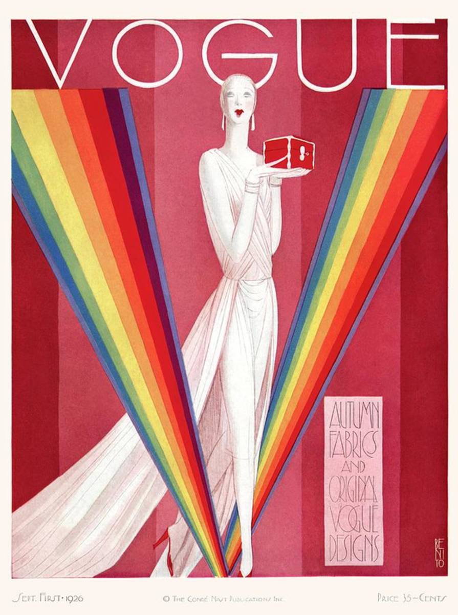 A Vintage Vogue Magazine Cover Of A Mannequin - Poster | Canvas Wall Art Print