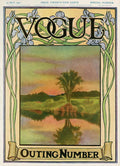 A Vintage Vogue Magazine Cover Of A River - Poster | Canvas Wall Art Print
