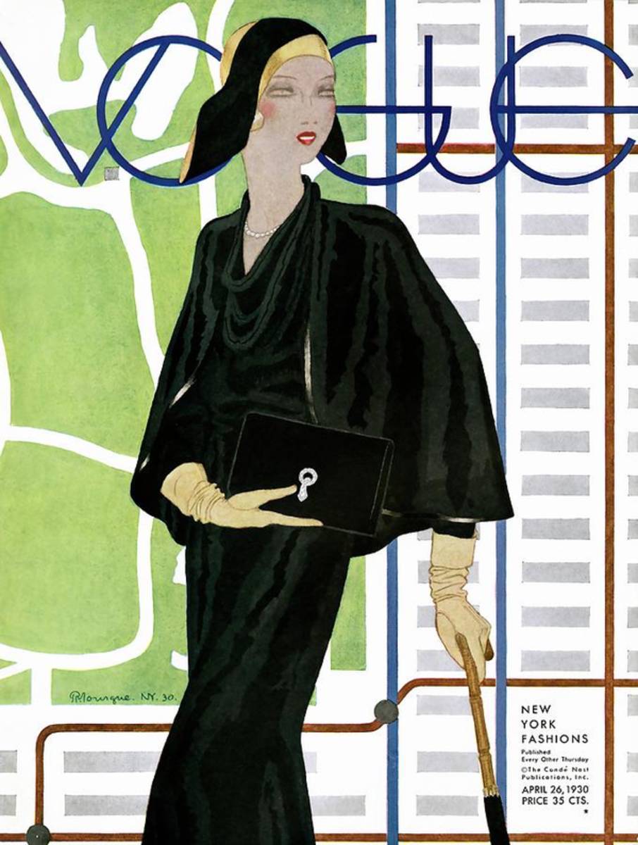 A Vintage Vogue Magazine Cover Of A Wealthy Woman - Poster | Canvas Wall Art Print