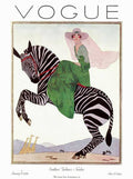 A Vintage Vogue Magazine Cover Of A Woman - Poster | Canvas Wall Art Print