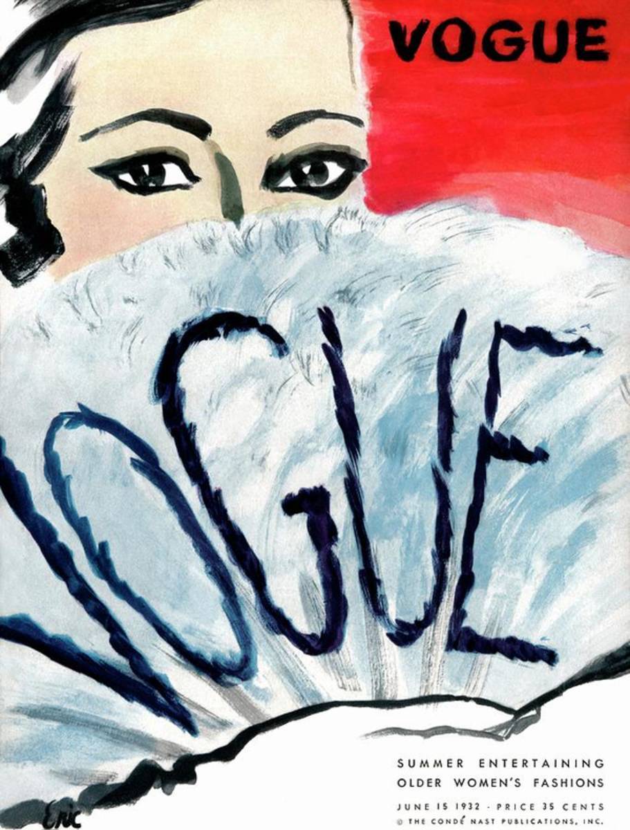 A Vintage Vogue Magazine Cover Of A Woman - Poster | Canvas Wall Art Print