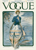 A Vintage Vogue Magazine Cover Of A Woman - Poster | Canvas Wall Art Print