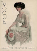 A Vintage Vogue Magazine Cover Of A Woman - Poster | Canvas Wall Art Print