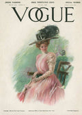 A Vintage Vogue Magazine Cover Of A Woman - Poster | Canvas Wall Art Print