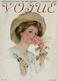 Vintage Vogue Cover Of A Woman Gardening - Poster | Canvas Wall Art Print